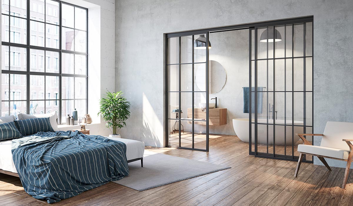 lofttuer-vollglastuer-hoermann-loftbau-schiebetuer-zweiteilig-mit-seitenteil